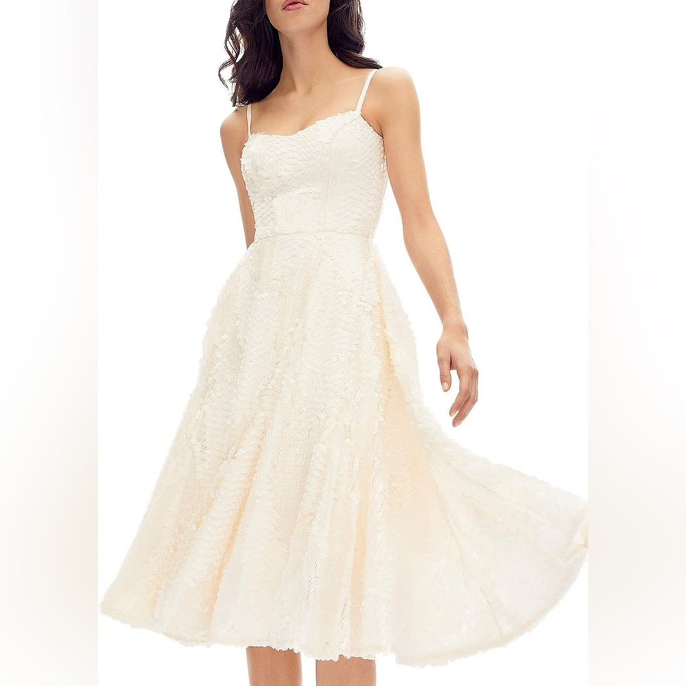 Elegant Cream Midi Dress